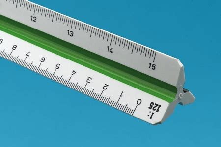 The bar scale here is accurate even when reduced, so if your drawings have one of these all you have to do is put your ruler up to the scale bar. Alvin 740PM White Plastic Metric Triangular Scale