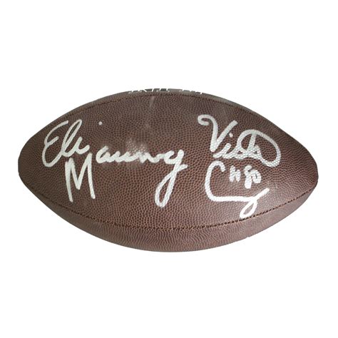 Signed Football Eli Manning World Class Athletes Touch Of Modern