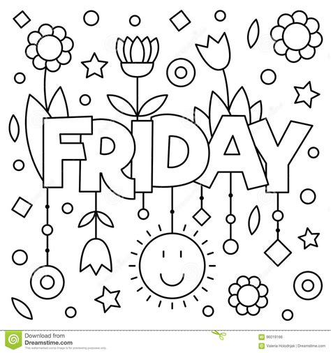 Good friday is the friday before easter sunday. Coloring Page. Vector Illustration. Stock Vector ...