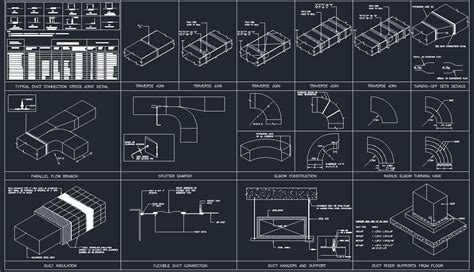 Hvac Duct Design Specifications Dwg Block For Autocad