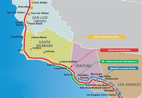 Lax, palm springs, santa barbara, la. LOSSAN North Rail Corridor | The Source