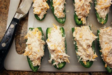 Chicken And Cream Cheese Stuffed Jalapeno Peppers