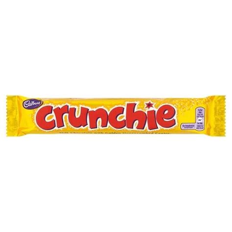 cadbury crunchie chocolate bars 48 x 40g snacks confectionery