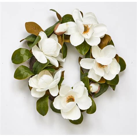 Maybe you would like to learn more about one of these? August Grove® 22" Magnolia Flower Wreath & Reviews | Wayfair