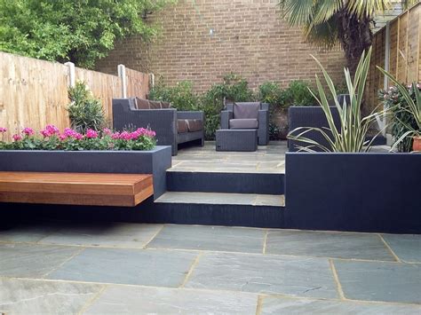 Modern Garden Design London Natural Sandstone Paving Patio Design