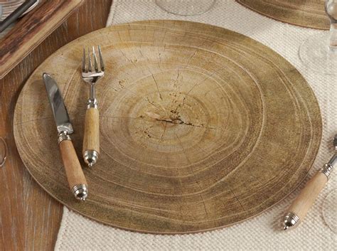 See more ideas about placemats, cork diy, cork tiles. Fennco Styles Natural Wood Print Decorative Cork Placemats ...