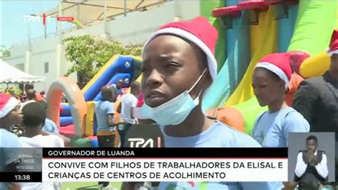 Governador De Luanda Convive Com Filhos De Trabalhadores Da Elisal E Crianças De Centros Youtube