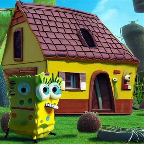 Realistic Version Of Spongebobs House 4k Detail Stable Diffusion