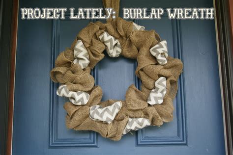 Ruthie Mayes Project Lately Burlap Wreath