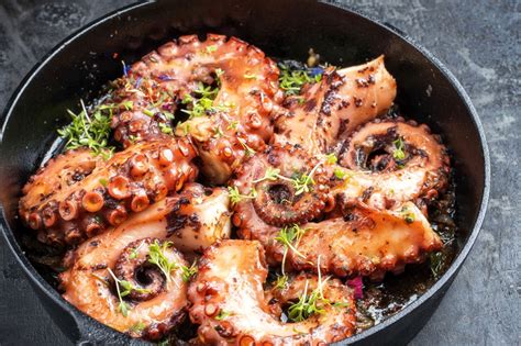 Recette de Poulpe Grillé à lail