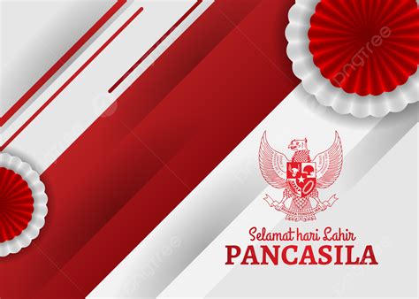 Indonesian Flags Background For Hari Lahir Pancasila Hari Lahir