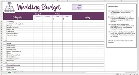 Menu and recipe cost sheet template. Easy Wedding Budget - Excel Template - Savvy Spreadsheets