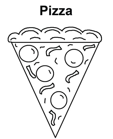 Pizza Toppings Coloring Pages At Getdrawings Free Download