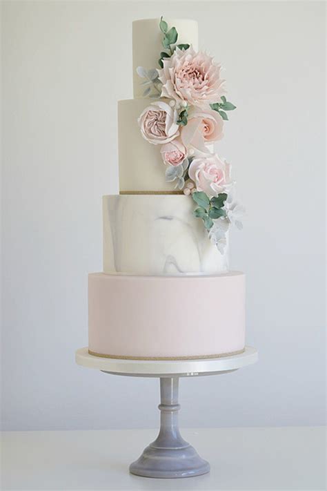 Marble Wedding Cakes Wedding Ideas By Colour Chwv Wedding Cake Marble Floral Wedding