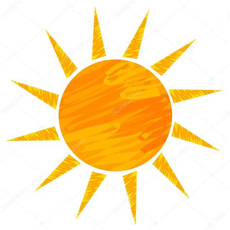Desenho Do Sol Imagem Vetorial De © Studiobarcelona 30448307