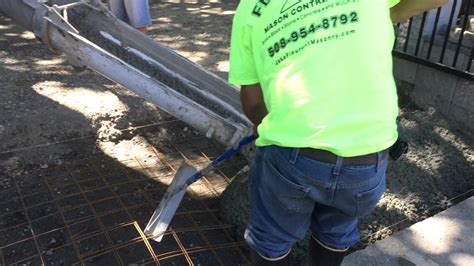Pouring Cement With A Longer Chute Youtube