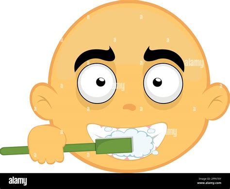 Vector Illustration Emoticon Face Of A Cartoon Character In Yellow