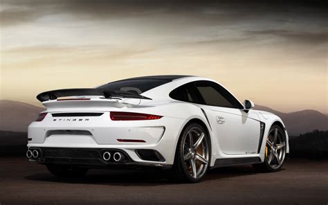 The porsche 911 turbo s cabriolet is hugely capable, but remains a porsche unveils 911 turbo s to match your £8m embraer business jet. White Porsche 911 Turbo S Stinger