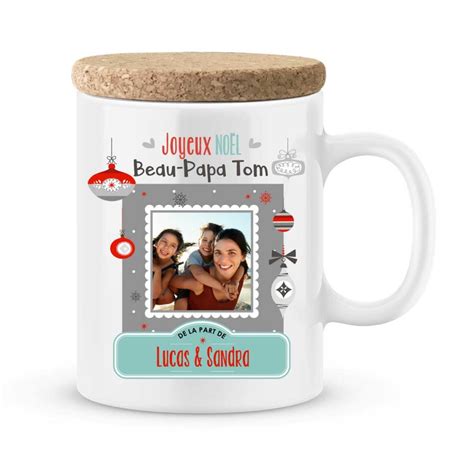 Cadeau Noël Beau Père Mug Personnalisé Joyeux Noël Beau Papa