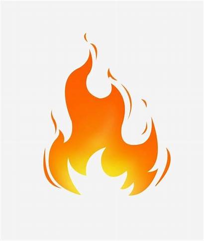Fire Flame Clipart Simple Burning Fogo Drawing