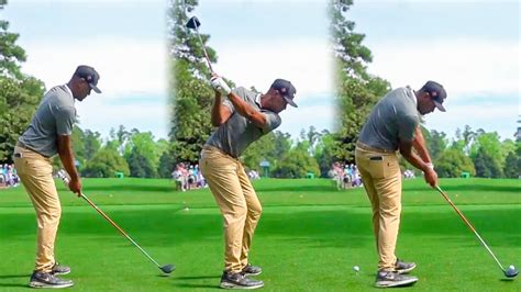 Tony Finau Golf Swing Iron Driver Slow Motion Fps K