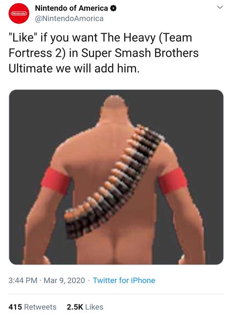 I Cant Believe The Heavy Is Going To Be In Smash R Tf