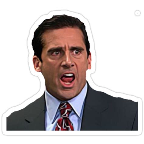 The Office Michael Scott Face Stickers By