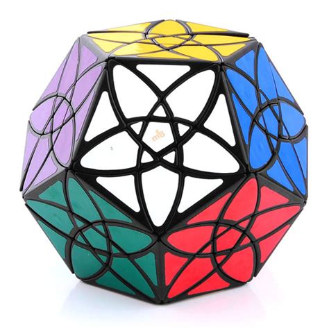 Brand New Mf8 Black Bauhinia Dodecahedron Megaminx Speed Magic Cube