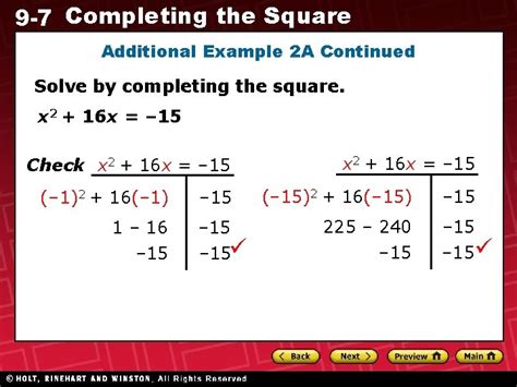Solve The Equation By Completing Square X2 10x 9 0 Tessshebaylo