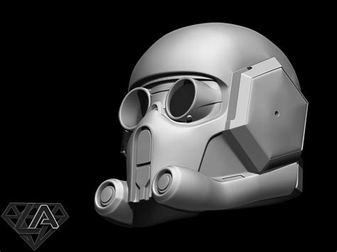 Stl File Star Wars Clone Force 99 Bad Batch Crosshair Helmet・model To