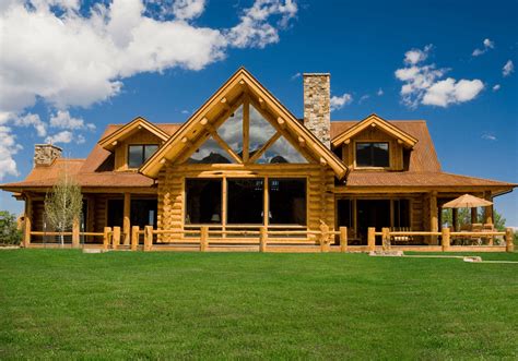 Luxury Log Homes Upscale Features Floor Plans To Match