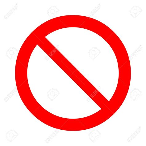 Prohibición Señal De Prohibido Ilustración Del Vector Advertencia Altamira Maid Sama