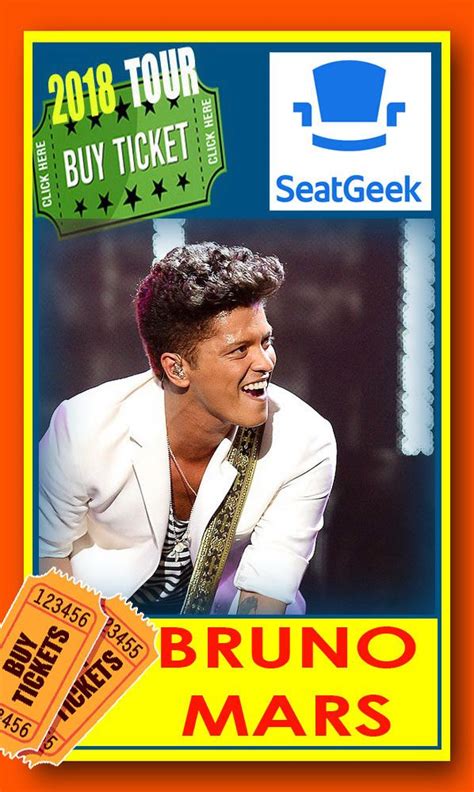 Bruno Mars The Easiest Way To Buy Concert Tickets Seller Seatgeek Tour 2018 Tickets And