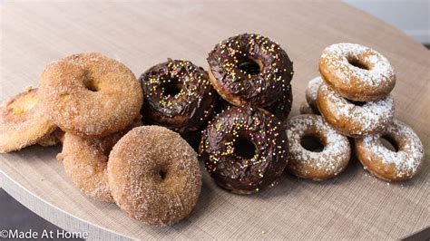 In a large mixing bowl, combine the flour, baking powder, salt, cinnamon, nutmeg and lemon zest. Baked Donut Recipe(3 ways) - Tasteeful Recipes