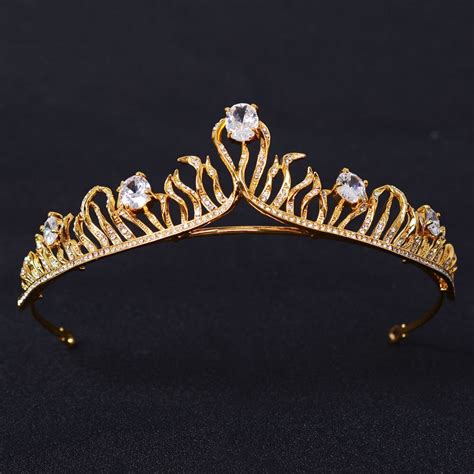 Simple High Quality Princess Tiaras Bridal Wedding Crowns Women Crystal