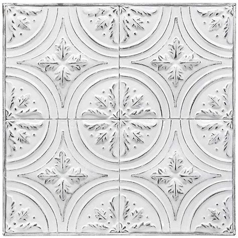 1500 x 1327 jpeg 469 кб. White Vintage Metal Ceiling Tile Wall Plaque from Kirkland ...