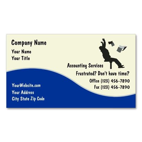 Plus, you can easily import data into google, ms outlook or ms excel. Accountant Business Cards | Zazzle.com | Visiting card ...