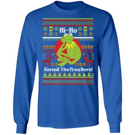 Hi Ho Kermit The Frog Here Christmas Sweater Hoodie