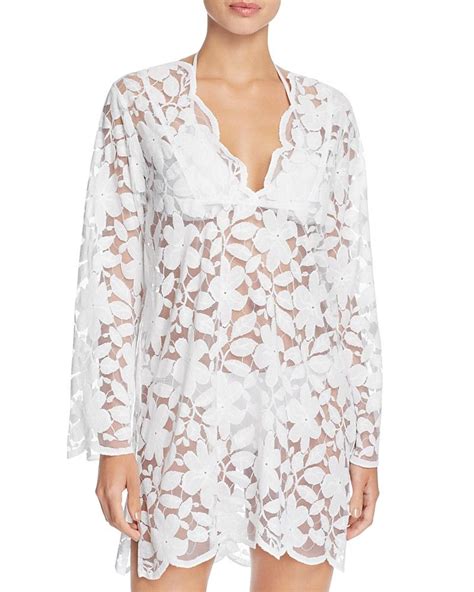 J Valdi Floral Lace Tunic Cover Up Women Bloomingdales Lace Tunic