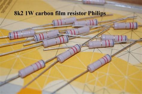 10 X 8k2 1w Carbon Film Resistor Vintage Philips For Marshall Plexi Ebay