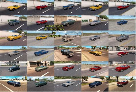 Classic Cars Ai Traffic Pack By Jazzycat V Ats Euro Truck Simulator Mods American Truck