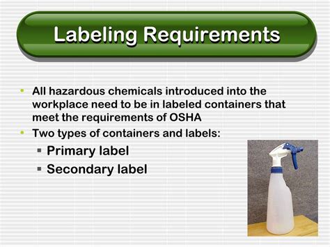Osha Secondary Container Label Labels For You