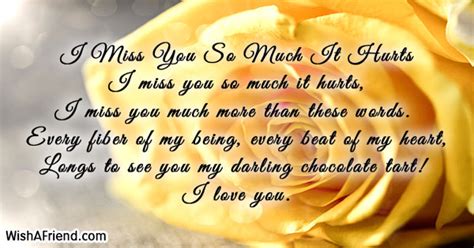 I Miss You So Much It Hurts Missing You Poem For Wife