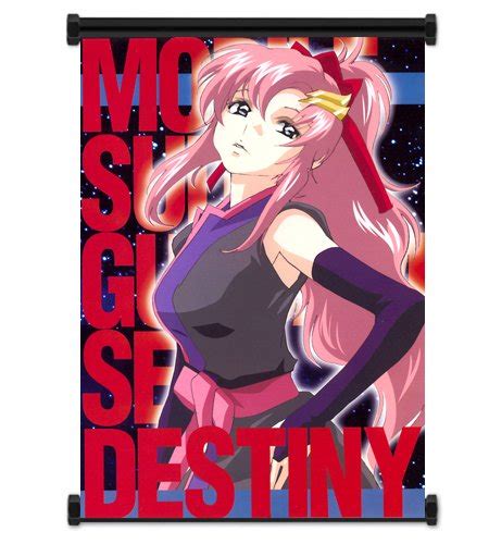 Gundam Seed Destiny Anime Girl Lacus Clyne Fabric Wall Scroll Poster