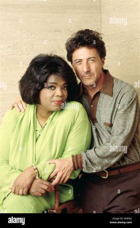 Oprah Behind The Scenes Oprah Winfrey Dustin Hoffman 1992 Stock