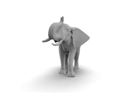 African Elephant 3d Model 3d Printable Cgtrader
