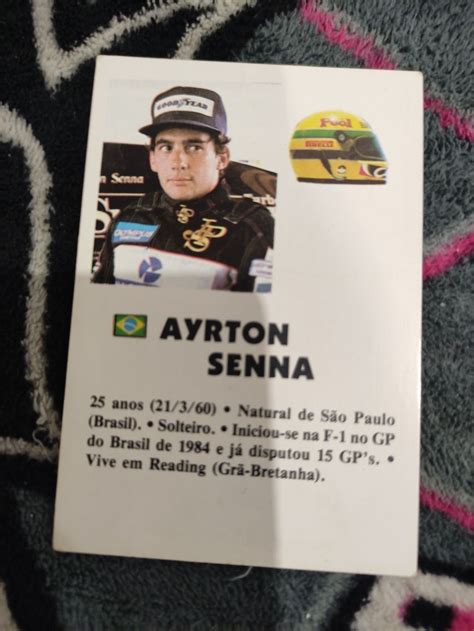 Cromo Antigo Ayrton De Senna Marvila • Olx Portugal