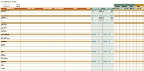 Marketing Schedule Template Excel Printable Schedule Template