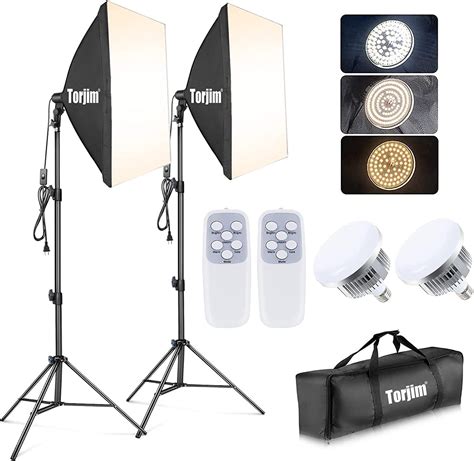 Torjim Softbox Photography Lighting Kit Professional Photo Studio