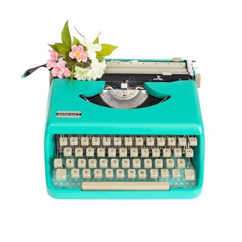 Working typewriter green portable typewriter with case | Etsy | Working typewriter, Working ...